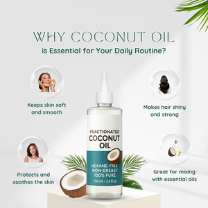 น้ำมันมะพร้าวเกรดเครื่องสำอางสำหรับผิวหน้าและผิวกาย กลิ่นหอม<span class=keywords><strong>สด</strong></span>ชื่น บำรุงผิวชุ่มชื้น เหมาะสำหรับทุกสภาพผิว (Private Label) - Product Image 4