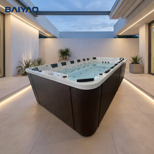 Jacuzzi de Lujo para Hoteles, Piscina de Hidromasaje Acrílica Blanca, Bañera para 16 Personas, Piscina de Hidroterapia, Jacuzzi Exterior - Product Image 3