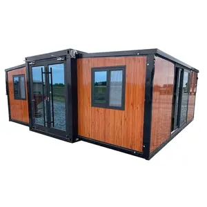 3 Bedroom Luxury 40Ft 20Ft Movable Prefabricated Home Foldable Expandable Container House Prefab Villa For Sale