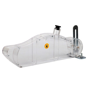 Protector de hoja de sierra transparente a prueba de polvo para sierra de mesa para carpintería, escudo de seguridad de 10 y 12 pulgadas con soporte de montaje - Product Image 1