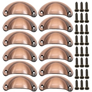 Antique Brass Furniture <strong>Drawer</strong> Half Round <strong>Cabinet</strong> d <strong>Handle</strong> Semicircle Half Moon <strong>Shell</strong> Cup <strong>Pull</strong> <strong>Handle</strong> - Product Image 3