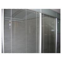 Fenêtre à persiennes roulantes intérieures résistantes aux intempéries en alliage d'aluminium avec télécommande