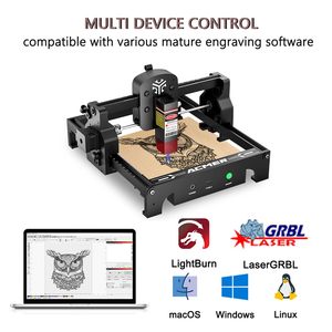 Acmer S1 6000mW Laser Engraver cho người mới bắt đầu gỗ khắc mini máy cho Diy crafting Glass da 5.1x5.1inch Laser Class 4 - Product Image 3