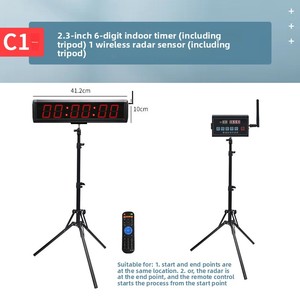 Nuevo Cronómetro de Pista Metálico con Sensor Láser LED, Cronógrafo de Inducción para Cronometraje de Vueltas, Contador de Pasos, Temporizador para Competencias de Carreras - Product Image 6
