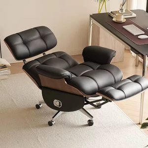 Luxury Genuine Cowhide Office <b>Chair</b> Modern CEO Executive <b>Recliner</b> Large 1650 Luxury Office <b>Chair</b> - Product Image 4