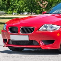 Pour BMW Z4 E85 03-08 Grille de pare-chocs avant Noir brillant Noir mat Chrome Aspect fibre de carbone Accessoire de remplacement de garniture de calandre avant
