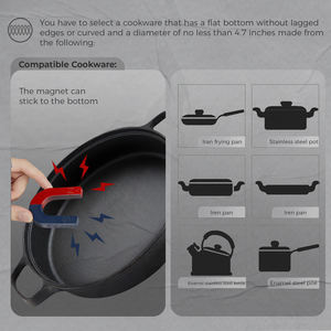 Cocina de Inducción de 4 Quemadores con 9 Niveles de Calentamiento y Control Táctil con Temporizador - Product Image 6