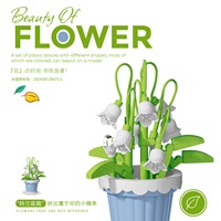 CLC7219-7230 Série de Blocs de Construction Fleurs et Plantes Lys Jacinthe Linn Cadeau Enfants Jouets DIY Kits de Blocs de Construction Jouets pour Enfants