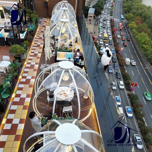 Carpa domo de cristal para exteriores, casa burbuja para 6-8 personas, carpa de lujo con estructura rígida para las cuatro estaciones, para jardín, patio, restaurante, hotel - Product Image 4