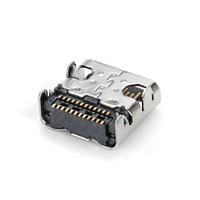 MUP Más Popular Conector de carga móvil de 24 pines Puertos de cargador USB horizontales Puerto de enlace ascendente USB