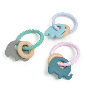 <span class=keywords><strong>Silicone</strong></span> personnalisé avec <span class=keywords><strong>bois</strong></span> <span class=keywords><strong>de</strong></span> hêtre jouets à mâcher bébé jouets <span class=keywords><strong>de</strong></span> <span class=keywords><strong>dentition</strong></span> forme d'éléphant anneaux enfants <span class=keywords><strong>dentition</strong></span> pour enfants - Product Image 2
