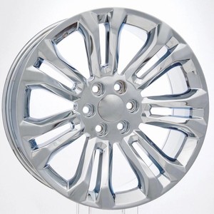 Cerchio Forgiato Compatibile con GMC Yukon Sierra 1500 |   Cerchio Multirazza Cromato PVD da 22 Pollici 6x139.7 - Product Image 2