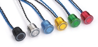 ELEWIND Bouton concave électronique étanche IP68 22MM avec interrupteur piézoélectrique Structure métallique (PS223Z10YNT1)