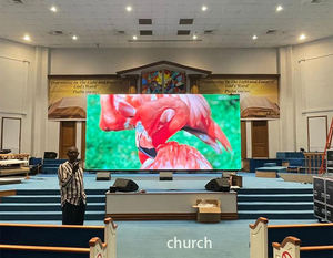 하이 퀄리티 P3.91 실내 Led 화면 500X500mm 원활한 접합 Led 화면 디스플레이 교회 무대 배경 Led 벽 패널 실내 - Product Image 5