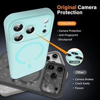 Nouvelles Coques de Téléphone à Sensation Peau pour iPhone 17 Pro Max avec Anneau Magnétique, Housses Antichoc de Luxe pour Série iPhone