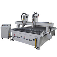 13% de réduction sur la machine de fraisage CNC à double broche 1530 pour la découpe et la gravure de grandes planches de bois