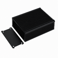 Boîtier en aluminium sur mesure 100*80*37.5mm avec dissipateur thermique, anodisé argent, IP54, pour contrôle, boîtier de projet électronique PCB