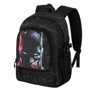 Karactermania DC Comics Batman Face-FAN Fight <b>Backpack</b> 2.2, <b>Black</b> - Product Image 1