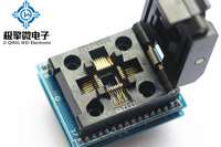 JQW Impor TQFP32/LQFP32 Ke DIP32 Soket Adaptor Pemrogram Kualitas Tinggi 0.8Mm Hingga 2.54Mm untuk MCU Flash EEPROM Harga Asli