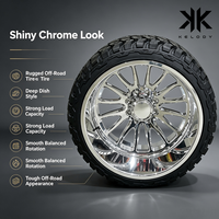 Nouvelles jantes monobloc en alliage d'aluminium forgé 6061 T6, finition chrome intégral, à rayons profonds en Y, multi-rayons, poli miroir, légères, 18-24 pouces