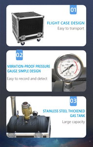 معدات مسرح الحفلات الموسيقية ، آلة صنع القصاصات في الهواء المضغوط مع حافظة الطيران ، قاذفات القصاصات النحيفة - Product Image 5