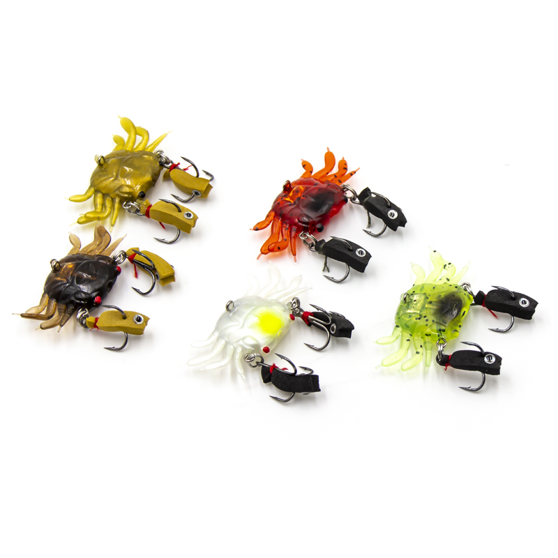 crab wobbler fishing lure 3 Pieces Artificial Bait, Bait of Simulation 3D, 10 cm, 30 g, Soft Lure, Artificial Bait, Crab with Sharp Hooks, Jigging Tackle, Fake Fishbait Sports & Outdoors cut reinforced build Vintage Heddon Crab Finish Baby