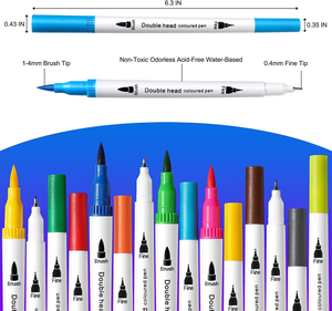 36 Custom Chalk Florescent Chalk Fantasy Coloring Refillable Markers - Product Image 3