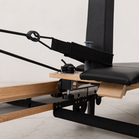 Machine de Pilates pliable en bois de chêne massif - Durable, réglable pour la maison, la salle de sport, la musculation, portable, système multi-ressorts