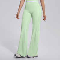 Dames High Waist Flare Yoga Broeken 80% Nylon 20% Spandex Stretch Zachte Workout Fitness Bell Bottom Leggings