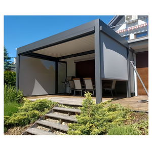 Gazebo de aleación de aluminio para exteriores <span class=keywords><strong>grande</strong></span> 6X4 de alta calidad, tamaño personalizable, fácil montaje, a prueba de pudrición para <span class=keywords><strong>terraza</strong></span> de jardín - Product Image 2