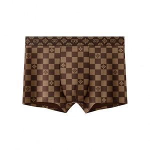 Calzoncillos bóxer de punto para hombre, de tiro medio, cómodos, transpirables, de algodón estampado, antibacterianos - Product Image 4