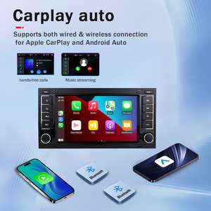 Autoradio Android 15 da 7 Pollici per Volkswagen <span class=keywords><strong>Touareg</strong></span>, con Android Auto e CarPlay Wireless, Lettore Multimediale Video, Stereo Auto con WiFi e DSP - Product Image 3