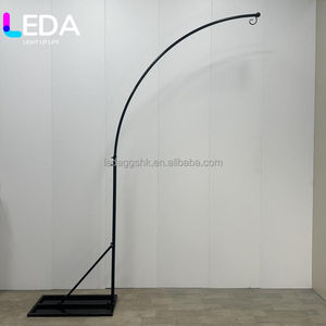 Base de Araña Semicircular de Hierro Negro para Decoración de Mesa de Boda de 10 pies, Precio de Fábrica LEDA - Product Image 6