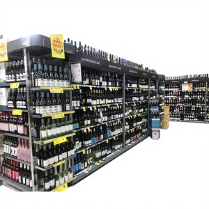 Offre Spéciale Magasin En Métal Étagère De Marchandises De Supermarché De Gondole De Support Cosmétique Étagères Avec Lumière Led - Product Image 1