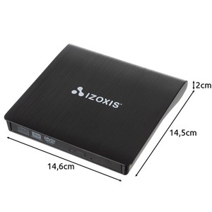 Lector de CD/DVD externo Izoxis, unidad USB portátil para PC y portátil - Product Image 5