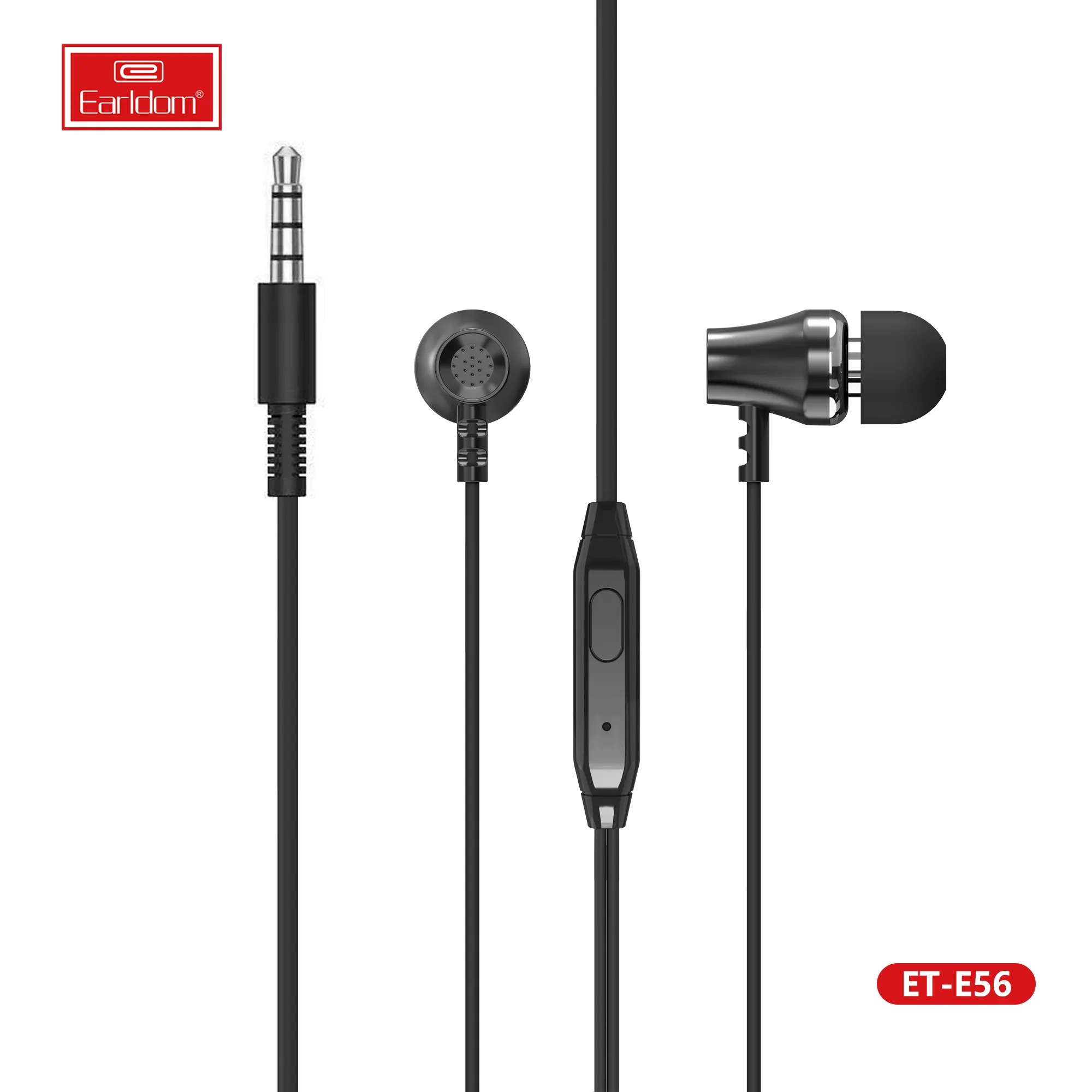 Earldom 스테레오 유선 헤드셋 akg 이어폰 헤드셋 이어폰 3.5mm 고품질 유선 이어폰 삼성 오리지널 헤드폰