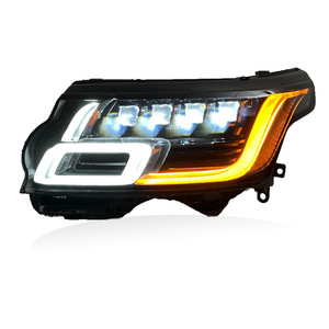 Faros Delanteros LED Modificados con Matriz de Lentes Plug and Play para Range Rover Vogue 2014-2017, Sistema de Iluminación DRL con Intermitentes - Product Image 4