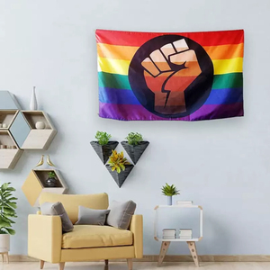 Fabriek Direct <span class=keywords><strong>Hot</strong></span> Selling Op Maat Gemaakte Feminisme 3 * 5ft Polyester Gors Dubbele Spray Kleurrijke Custom Lgbt Trots Regenboog Vlaggen - Product Image 3