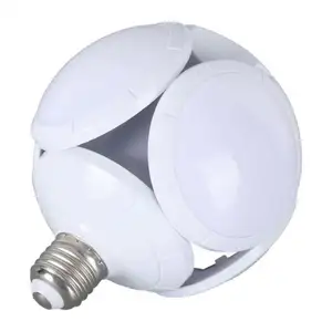 高亮度足球飞碟灯冷白色折叠飞碟灯E27 40w变形叶发光二极管可折叠足球灯泡/足球灯