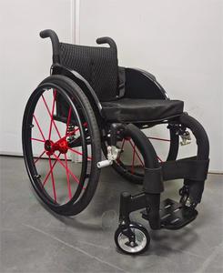 24 Inches Big <b>Wheels</b> Sport Wheelchair Folding Manual <b>Wheel</b> <b>Chair</b> <b>With</b> Comfortable Cushion Parts Detachable - Product Image 5
