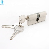 Haute sécurité Double cylindre serrure à mortaise Euro porte serrure cylindre salle de bain en laiton clé porte serrure cylindre avec clés