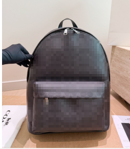 Timeless Signature Pattern Leather Backpack Multi Pocket <b>Large</b> Space Outdoor Vacation Leisure <b>Rucksack</b> - Product Image 1