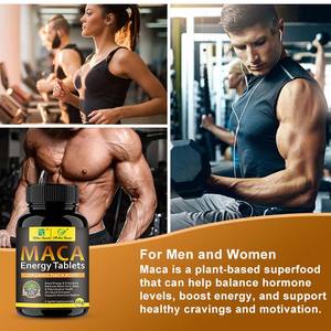 Natural Maca Tablets Man power products Ostra Orgânica Enhance MACA Energy cápsulas Para homens mulheres - Product Image 5