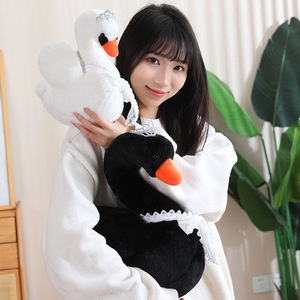 ตุ๊กตาหงส์ดำ หงส์ขาว ตุ๊กตาผ้ากำมะหยี่ บรรจุใยฝ้าย PP ของเล่นเด็กผู้หญิง ตุ๊กตาปลอบใจ<span class=keywords><strong>เด็ก</strong></span> ขนาด 31 ซม.-50 ซม. ของตกแต่งบ้าน - Product Image 2