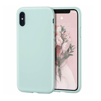 Coque de Protection Liquide en Silicone Gel Couleur Unie pour iPhone 14 15 Pro Max XS 8 7 6 6s Plus 12 12 Mini 16 Pro Max