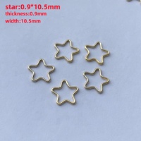 14K Or Rempli Creux Étoile Lune En Forme De Charmes Fermeture Connexion Anneaux De Saut Pour Bracelet Collier DIY Bijoux Accessoires