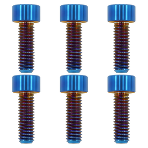 Corrosion Resistant <strong>Fasteners</strong> M5 M8 M6x18 Colorful Hex Socket Screws Titanium Bolts for MTB Road Bike Motorcycle - Product Image 1