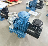 Pompa Sentrifugal Transfer Air Minyak Kimia Horizontal Anti Ledakan Berbahan Besi Cor Baja Tahan Karat Tembaga dengan Motor untuk Penggunaan Industri