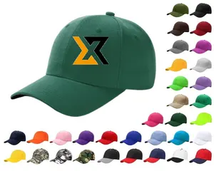 หมวกกีฬาปักลาย5แผงหมวกแก็ปไม่มีลายพิมพ์โลโก้เบสบอลทำจากผ้าฝ้ายสไตล์ฮิปฮอป