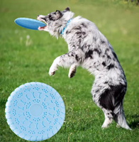 Disque volant pour animaux de compagnie en TPR souple, jouet d'entraînement extérieur pour chiens, idéal pour la mastication, le jeu et l'exercice – Fournisseur direct usine